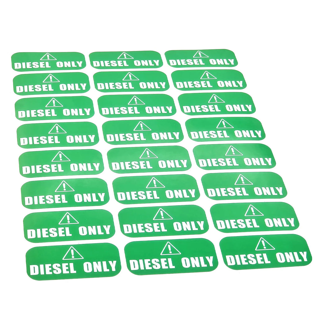 Diesel Only Vinyl Stickers for Trucks (1" X 2")