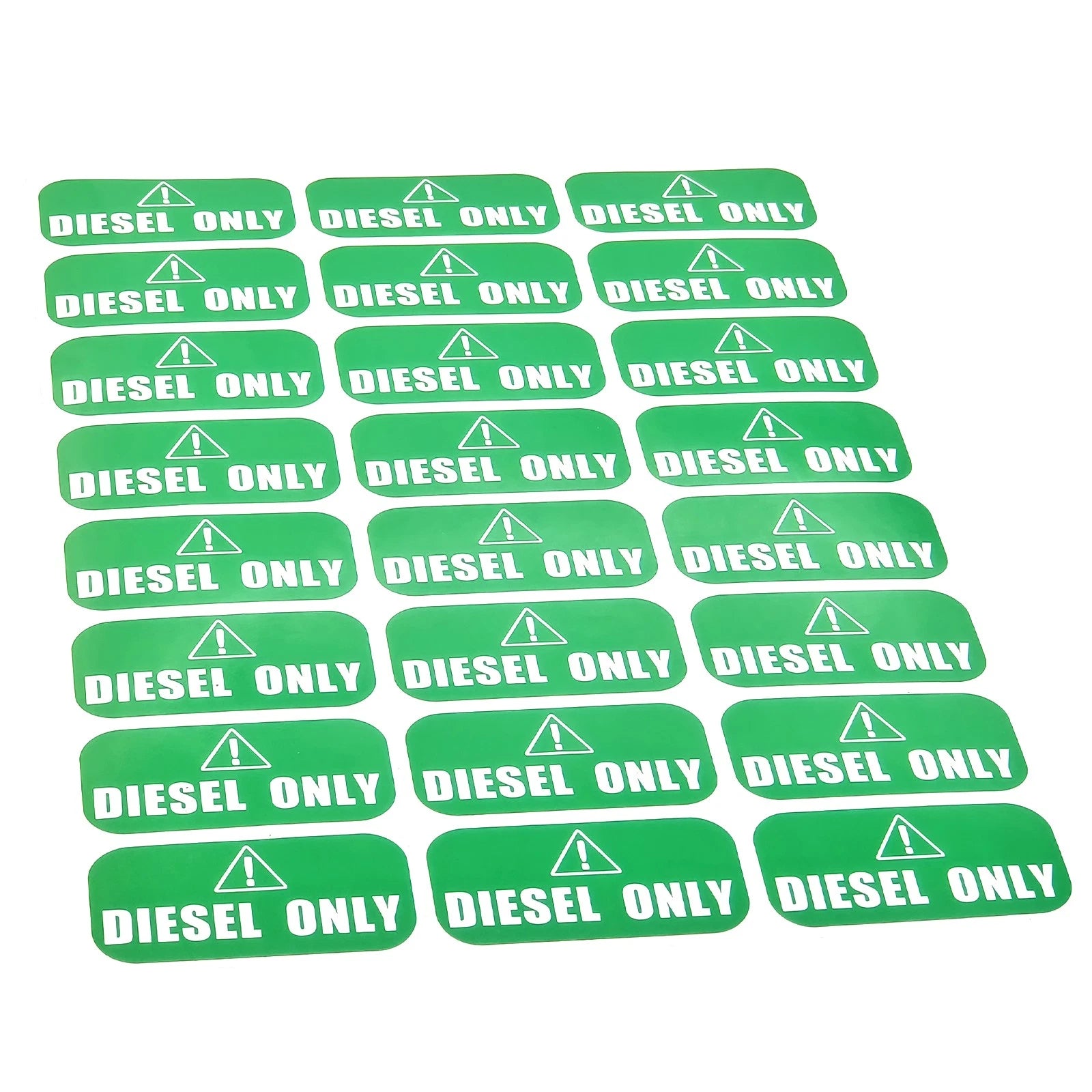 Diesel Only Vinyl Stickers for Trucks (1" X 2")