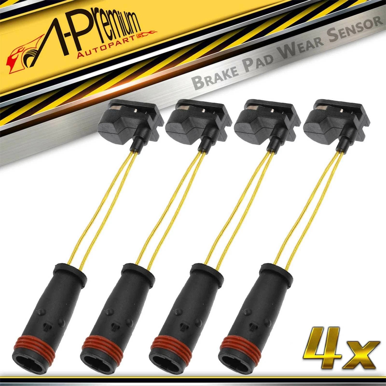 Set of 4 Disc Brake Pad Wear Sensors for Dodge Mercedes-Benz