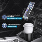 2in1 Universal Cup Holder Stand Cradle for Cell Phone GPS Mount