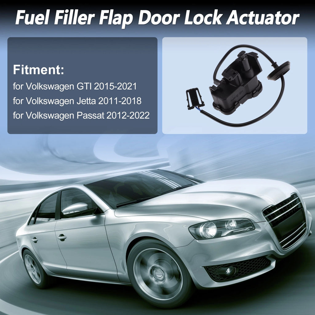 Fuel Filler Flap Door Latch Lock Actuator Motor for Volkswagen GTI (2015–2021)