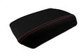 Carbon Fiber Console Lid Cover for Hyundai Tiburon (2003–2008) Black Red Stitch