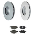 Hella Front 348mm Rotors Low-Met Disc Brake Pad Kit for BMW F10 (2011–2017)