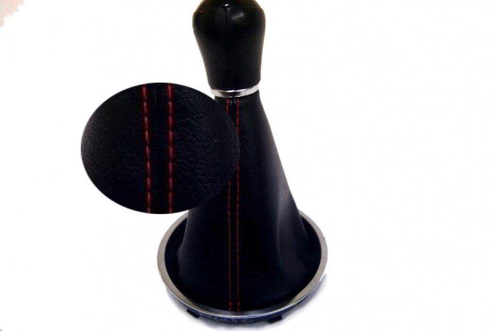 Manual Shift Boot for VW Beetle (2012–2019) Red Stitch Leather Synthetic