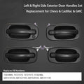 4Pcs Exterior Door Handle for Chevy Silverado GMC Cadillac (1999–2007)