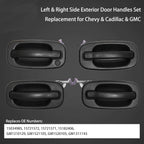 4Pcs Exterior Door Handle for Chevy Silverado GMC Cadillac (1999–2007)