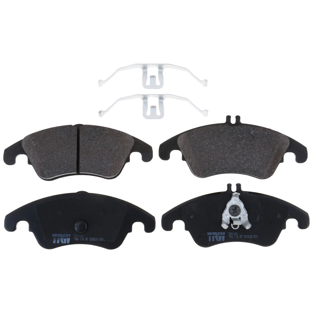 Front Brake Kit 295mm Disc Rotors & TRW Low-Met Pads for MB W204 C250 W212 E250 (2007–2016)