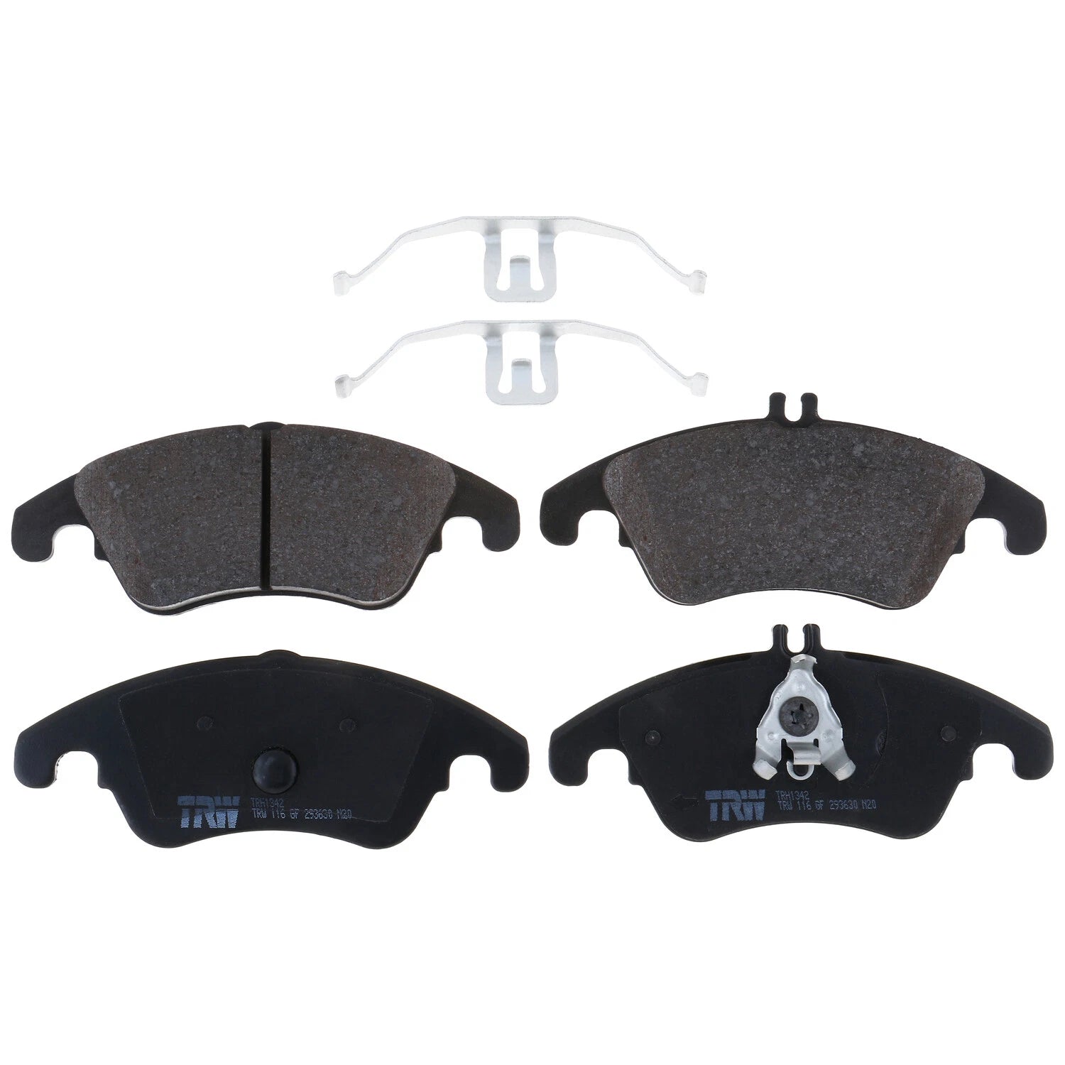 Front Brake Kit 295mm Disc Rotors & TRW Low-Met Pads for MB W204 C250 W212 E250 (2007–2016)