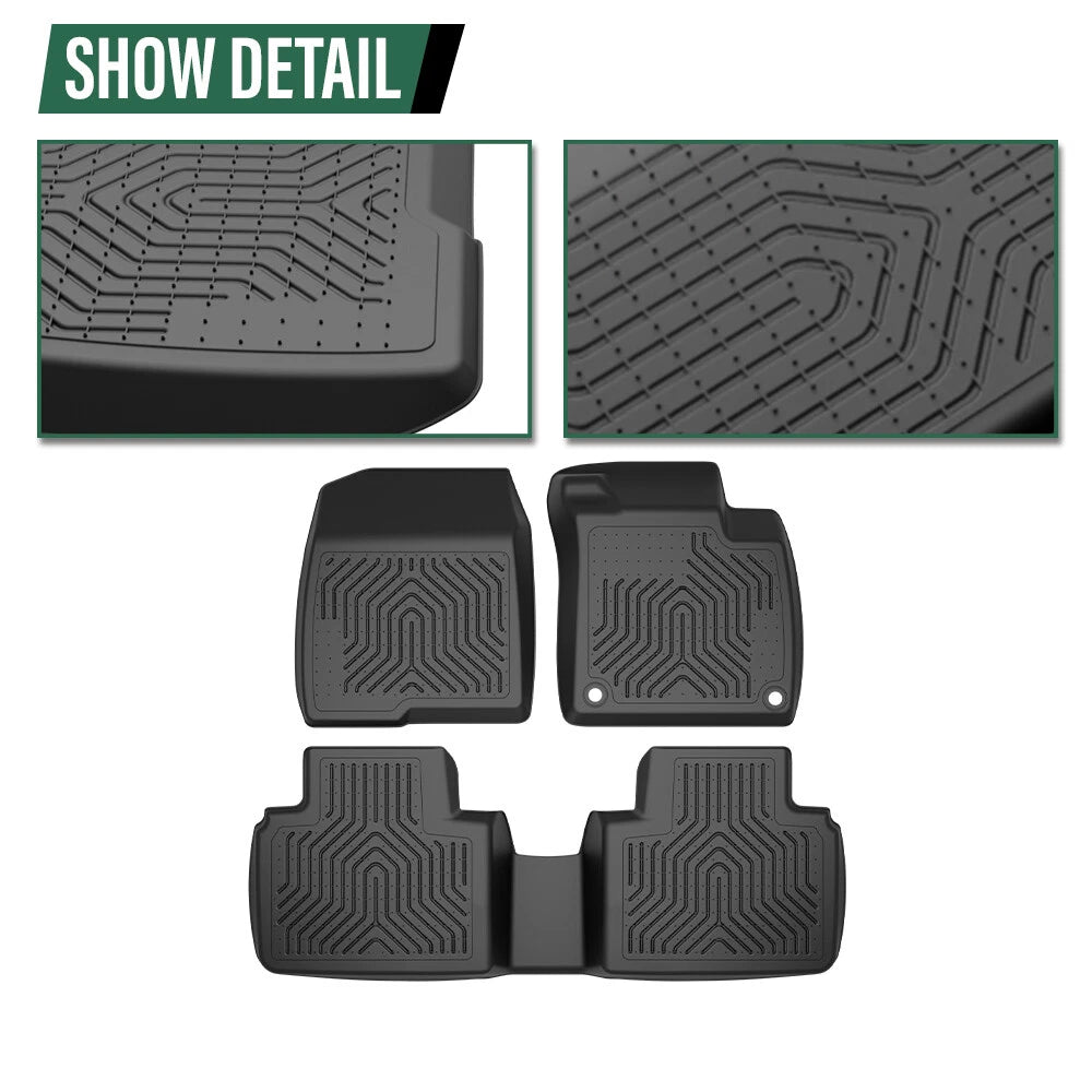 All Weather TPE Floor Mats for Honda Accord Sedan (2018–2022)
