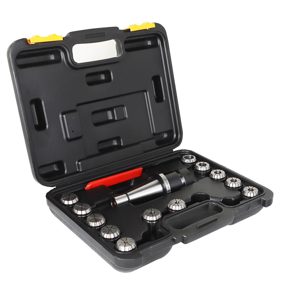 14-Piece Spring Collet Chuck Set for NMTB 40 (Fits Various Models)