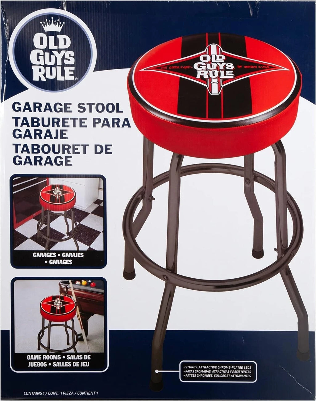 Plasticolor Stool for Garage Game Room (004775)