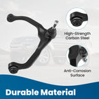 Front Control Arms with Ball Joints & Tie Rod for Dodge Nitro (2007–2011) Jeep Liberty (2008–2012)