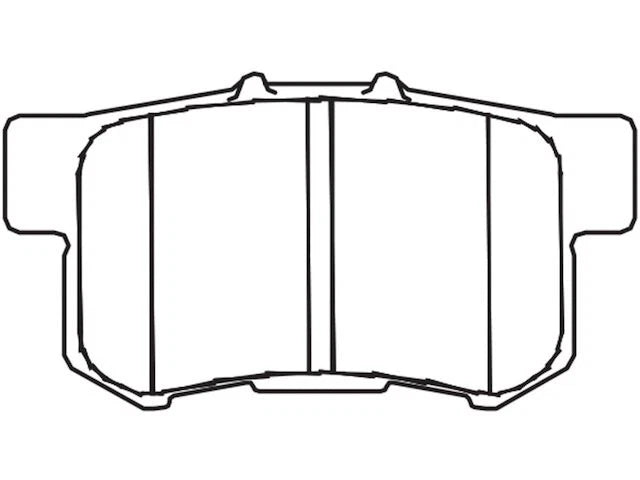 Rear Brake Pad Set for Suzuki SX4 2007–2013 GR176JX