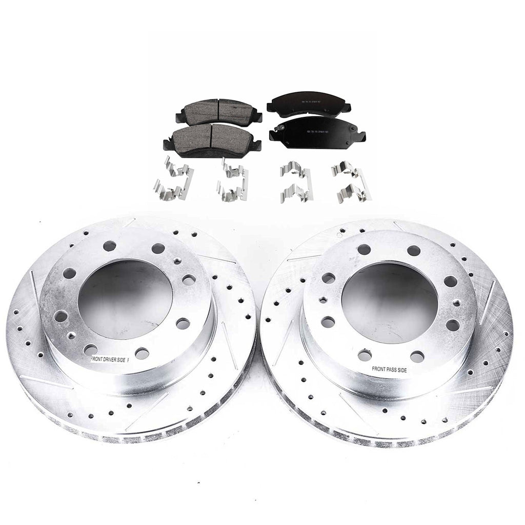 2X Brake Disc and Pad Kit for GMC (Front)