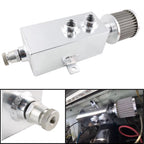 1L Aluminum Baffled Oil Catch Can for Universal Applications (2 Port)