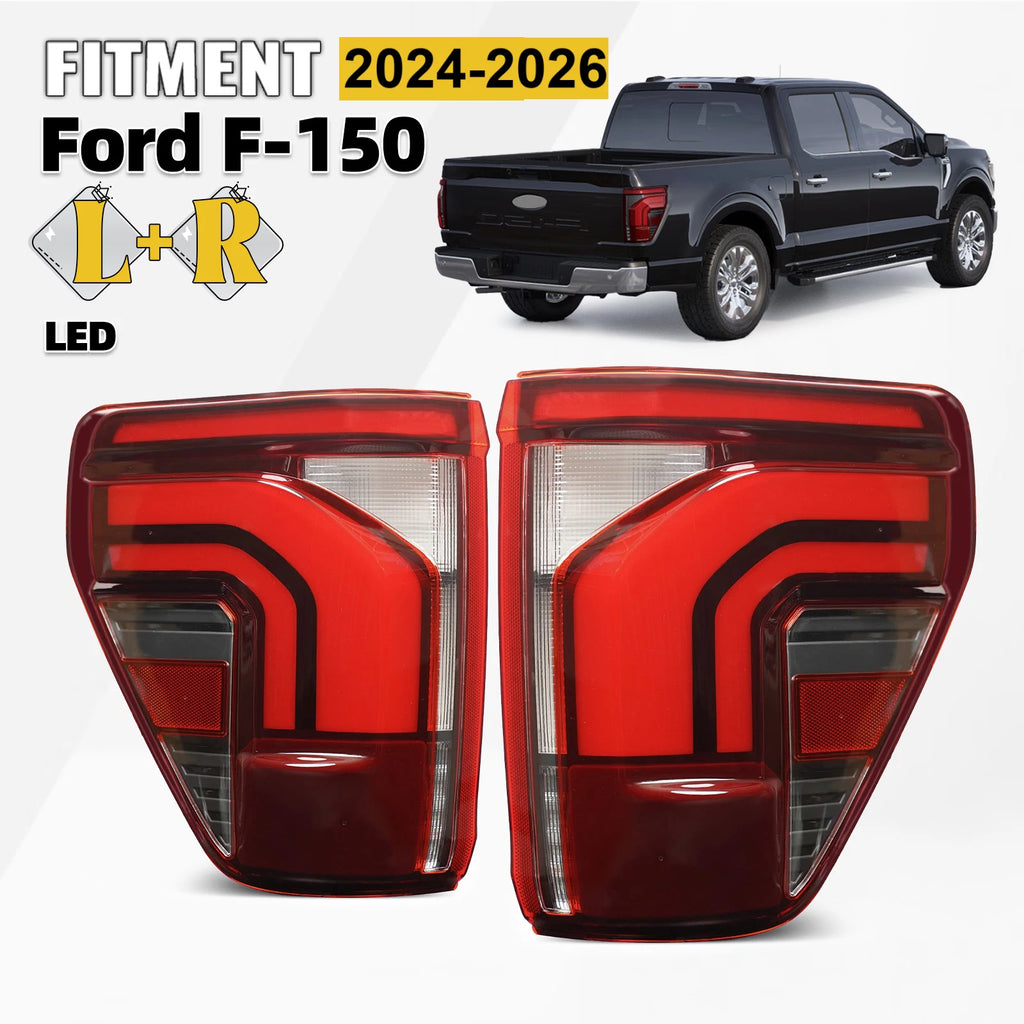 Pair LED Tail Lights for Ford F-150 (2024–2026) Left + Right W/BLIS