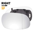 Right Side White Heated Mirror Glass for Mitsubishi Carisma (1995–2006)