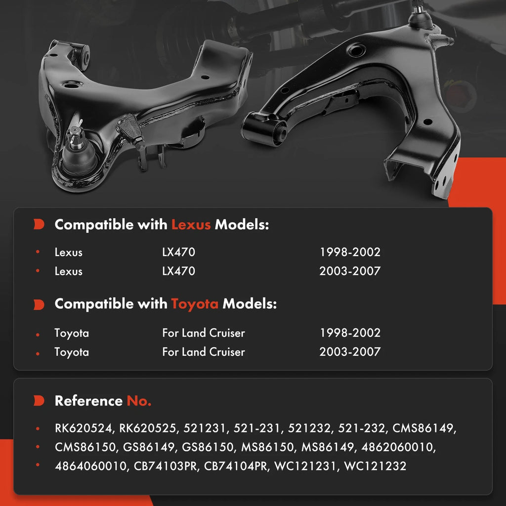 Front Lower Control Arm w/ Ball Joint for Toyota Land Cruiser (2003-2007)