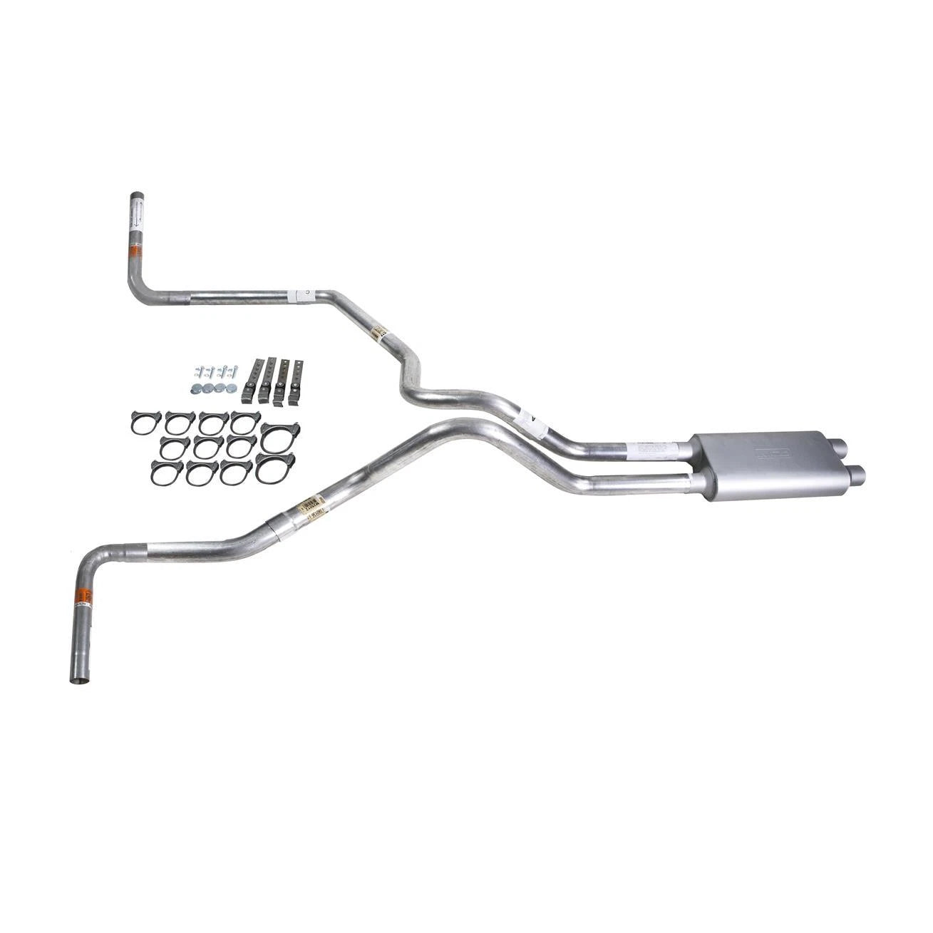 Dual Exhaust Pipe for Tundra (2000–2007) - 2.5" Flowsound Muffler, Side Exit