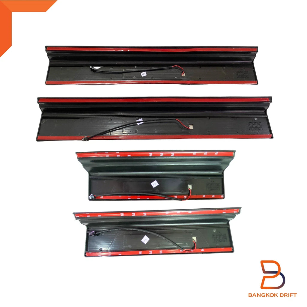 LED Black Scuff Plate Door Sill Guard for Ford Everest (2022-2024)