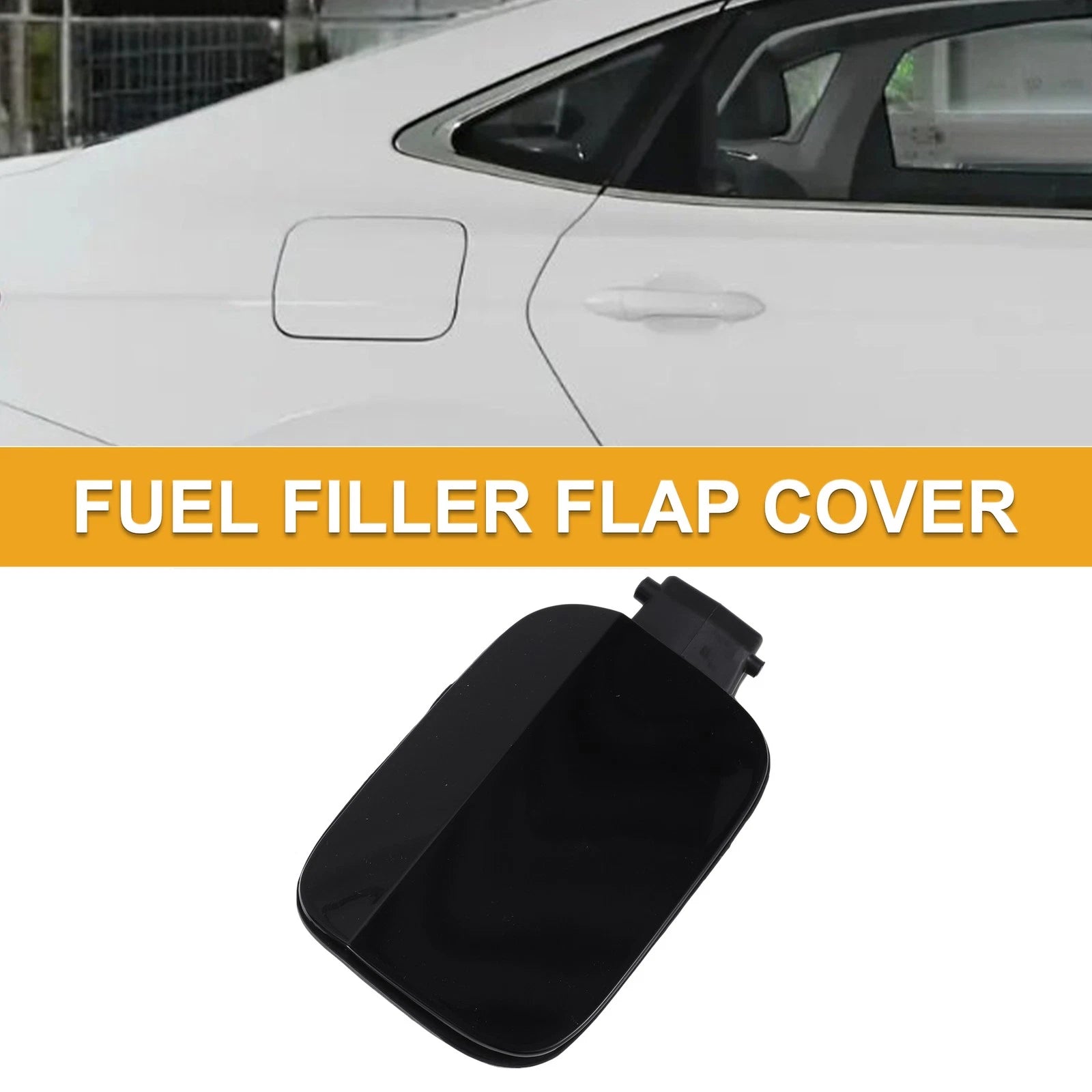 Fuel Tank Door Cap for Volkswagen Passat (2011–2018) Bolt Type No.561809857 Black