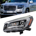Halogen Projector Headlight for GMC Acadia (2013â2016) Black Driver Side