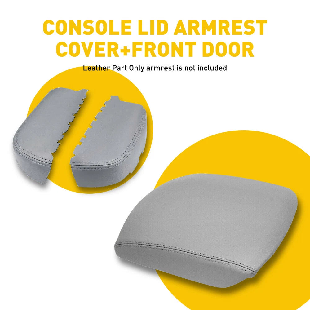 Front Door Armrest & Center Console Lid Cover for Honda Pilot (2009-2015)