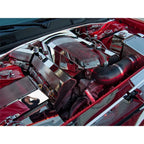 Brushed Firewall Cover with Cap for 2009–2019 Dodge Challenger with ACC Rail
