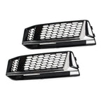 Honeycomb Mesh Fog Light Grille Cover for Audi A4 B9 S4 (2016-2018)