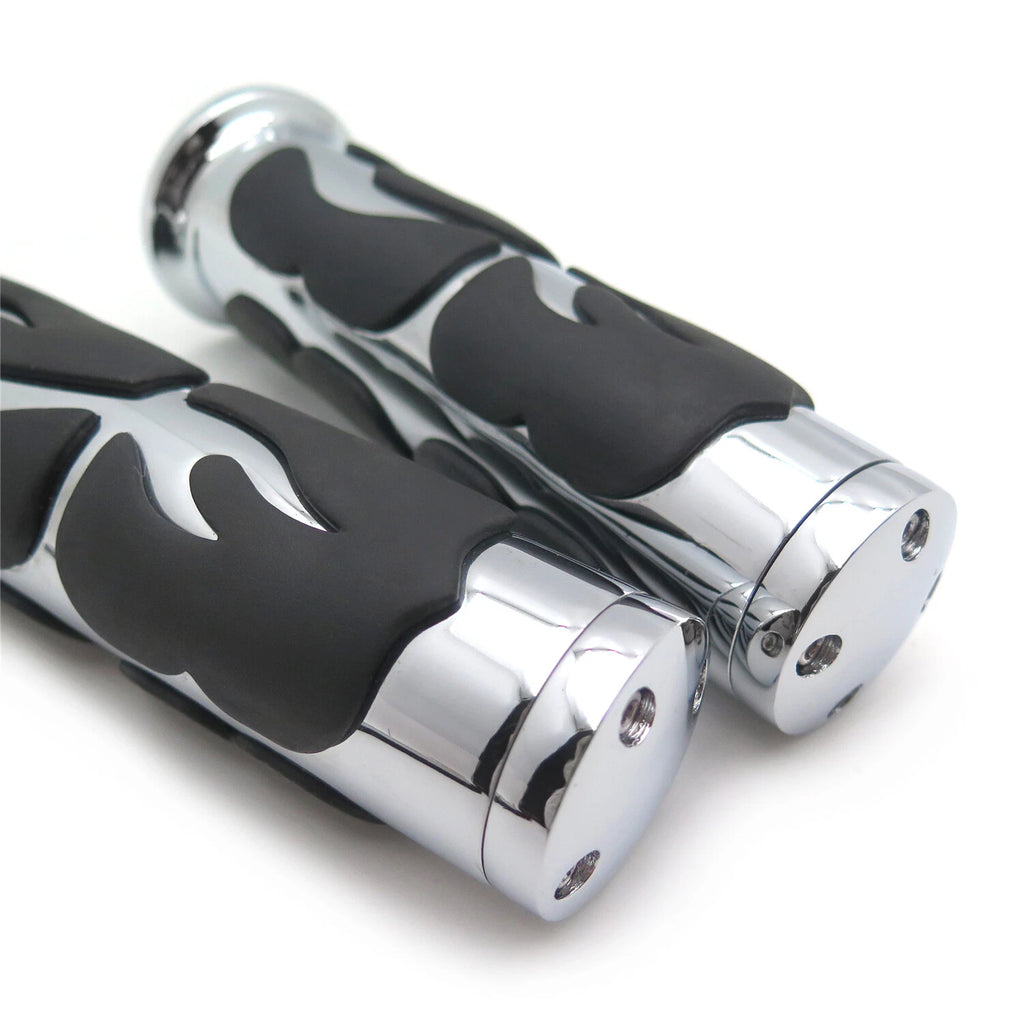 Flame Hand Grips 22mm 7/8" for Honda ATV CB CBR NSR RVF RVT VFR VTR Hornet