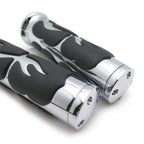 Flame Hand Grips 22mm 7/8" for Honda ATV CB CBR NSR RVF RVT VFR VTR Hornet
