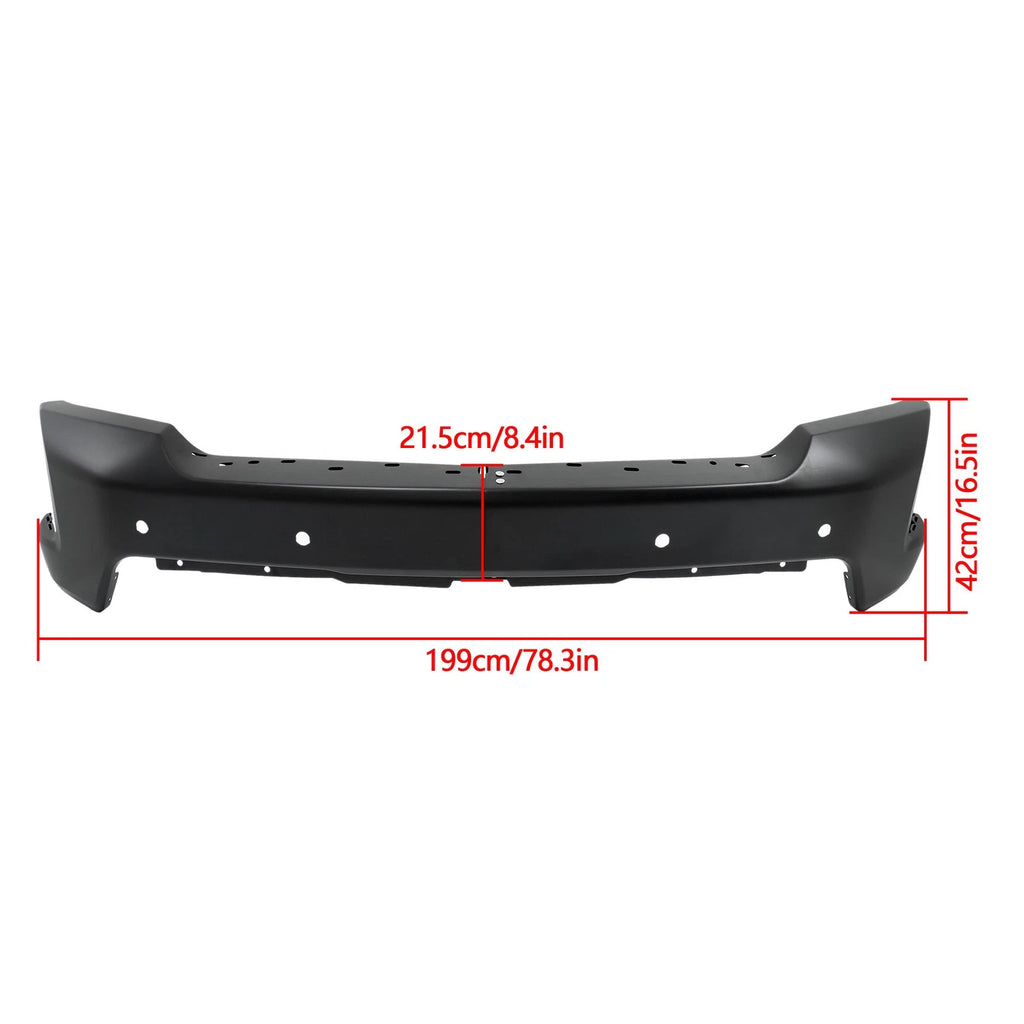 Front Lower Bumper Assembly for Chevrolet Silverado 1500 (2019-2022) Steel Black