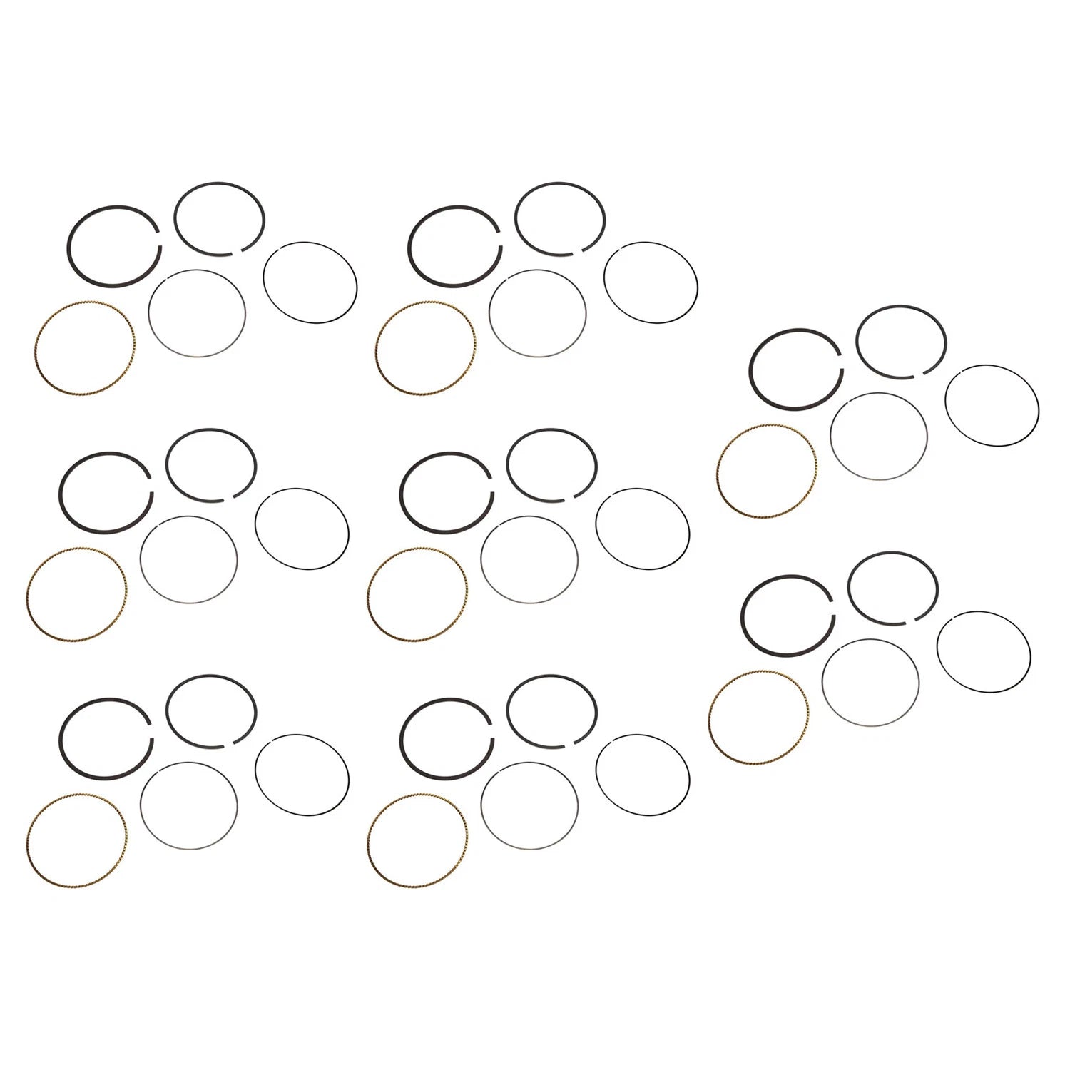 8pc Engine Piston Ring Set for Escalade Tahoe Yukon XL 1500 Sierra 1500 (2007–2014)