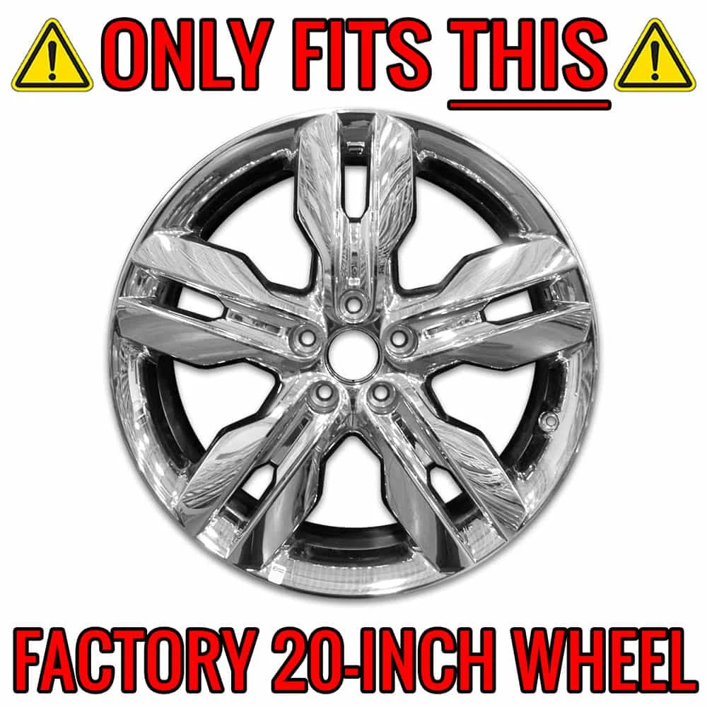20 Inch Chrome Clad Wheel Skins Rim Covers for 2011-2014 Ford Edge (Single)