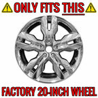 20 Inch Chrome Clad Wheel Skins Rim Covers for 2011-2014 Ford Edge (Single)