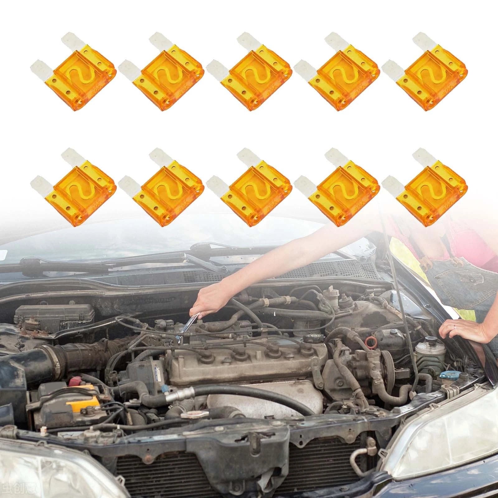 40A Fuses for Car Audio Systems, Boats, Motorcycles (Universal)