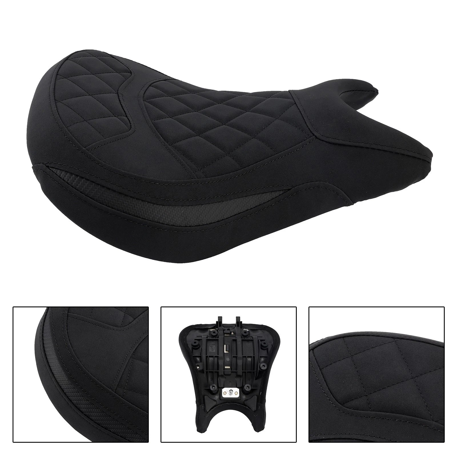 Front Driver Seat Lower Raider Cushion Black for Kawasaki Eliminator 500 (2024-2025)