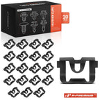 20Pcs Metal Rear Window Reveal Moulding Clips for GM