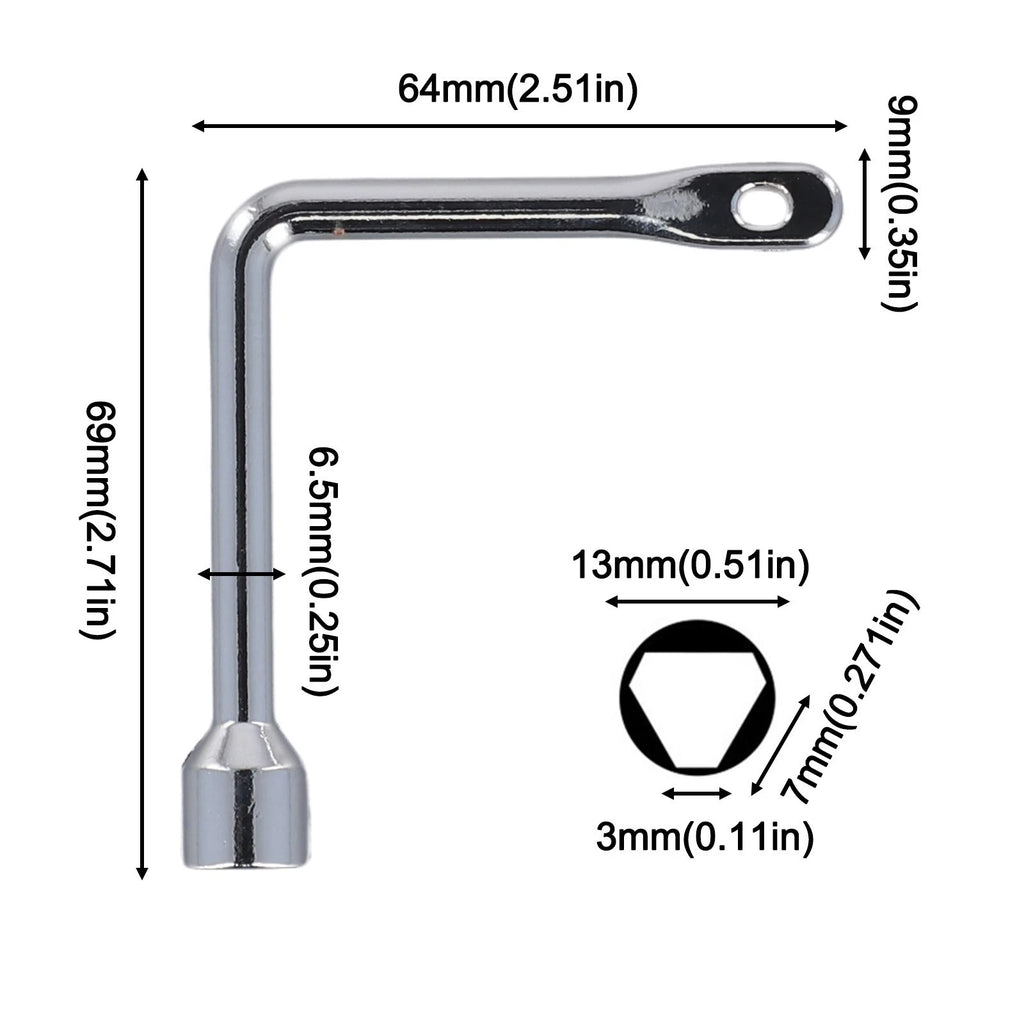 Triangle Wrench for Train Electrical Elevator Cabinet Water Meter Valve