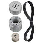 Billet Aluminum Gilmer Belt Drive Pulley Kit for Chevy 283 327 (1960–1980)