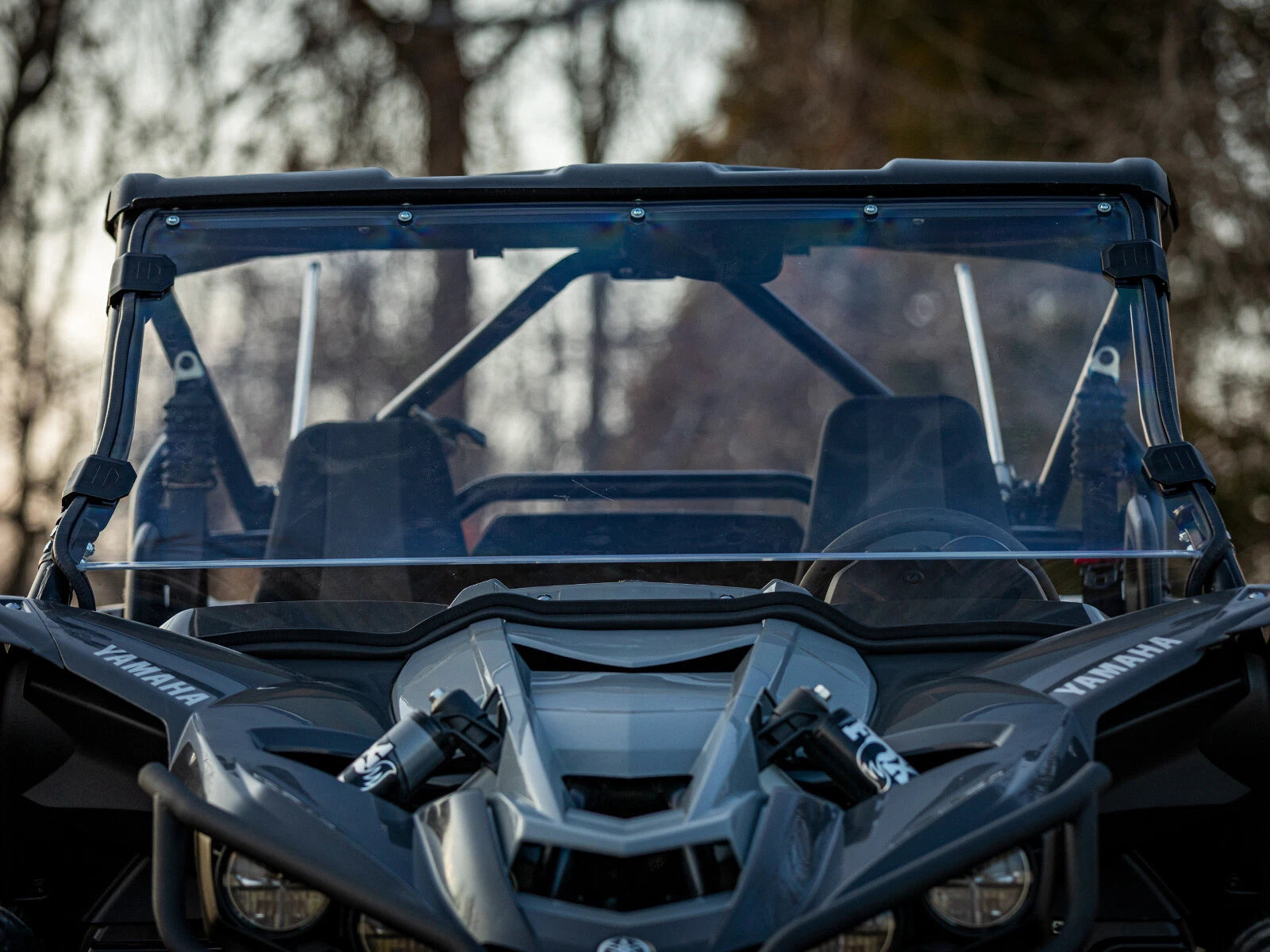 SuperATV Heavy Duty Scratch Resistant Windshield for Yamaha YXZ (2017–2023)