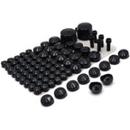 Bolts Toppers Caps for Harley Softail Twin Cam (2007–2010) Black