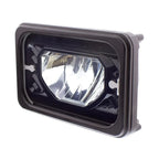 Heated LED Low Beam Headlights for ULTRALIT 4x6 Black Glass Lens Pair (—)
