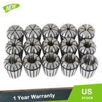 15Pcs ER25 Spring Collet Set for CNC Engraving Machine Milling Lathe
