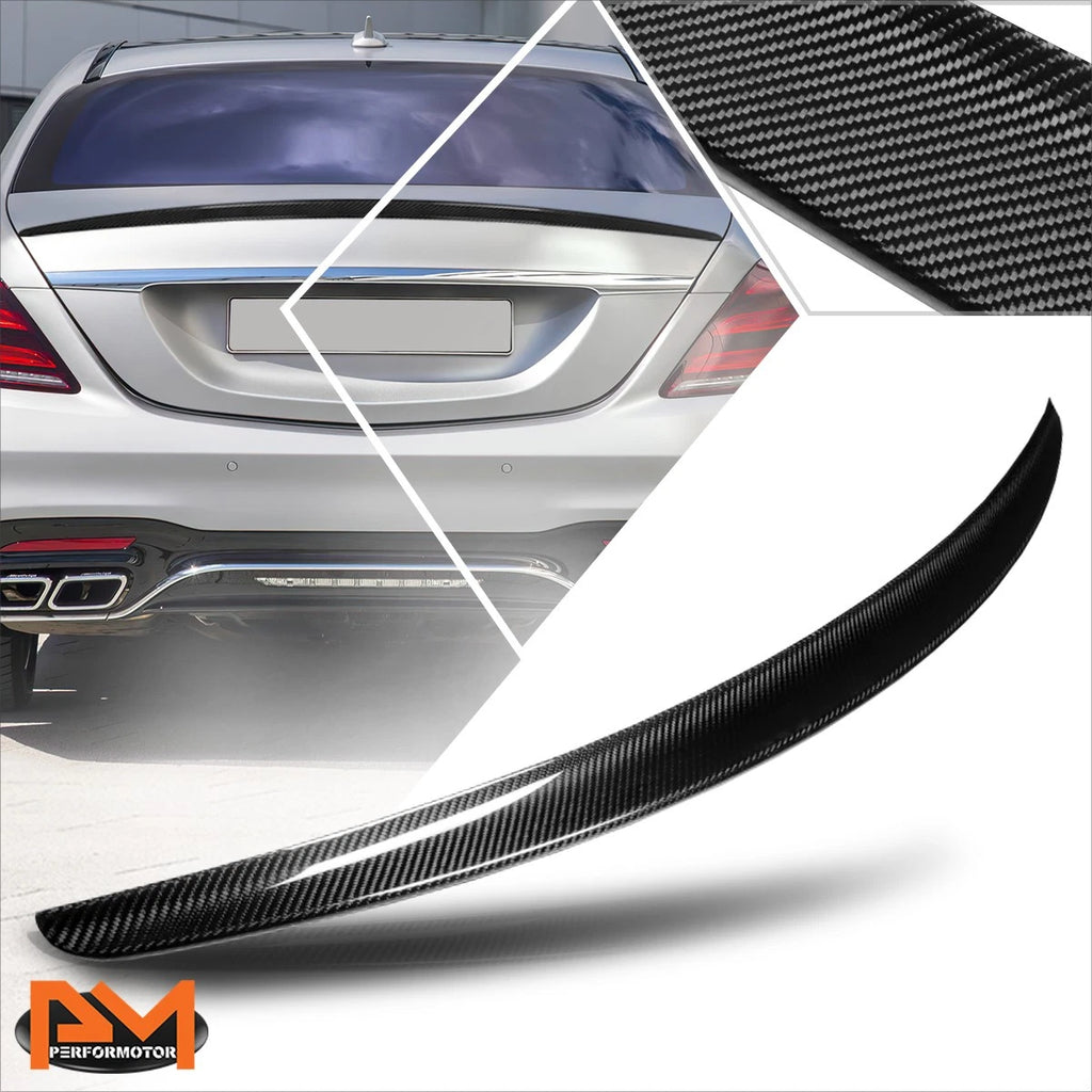 Carbon Fiber P-Type Rear Trunk Lid Spoiler for Mercedes-Benz S Class (2014–2020)