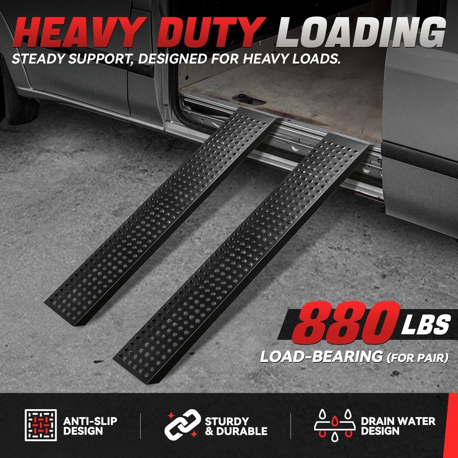 Loading Ramp for Extended Headboard (63" L x 8.86" W x 7.57" H)