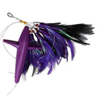 Sea Bird Teaser Bait Lure for Offshore Boat Fishing (4.7in Multi-Feather)