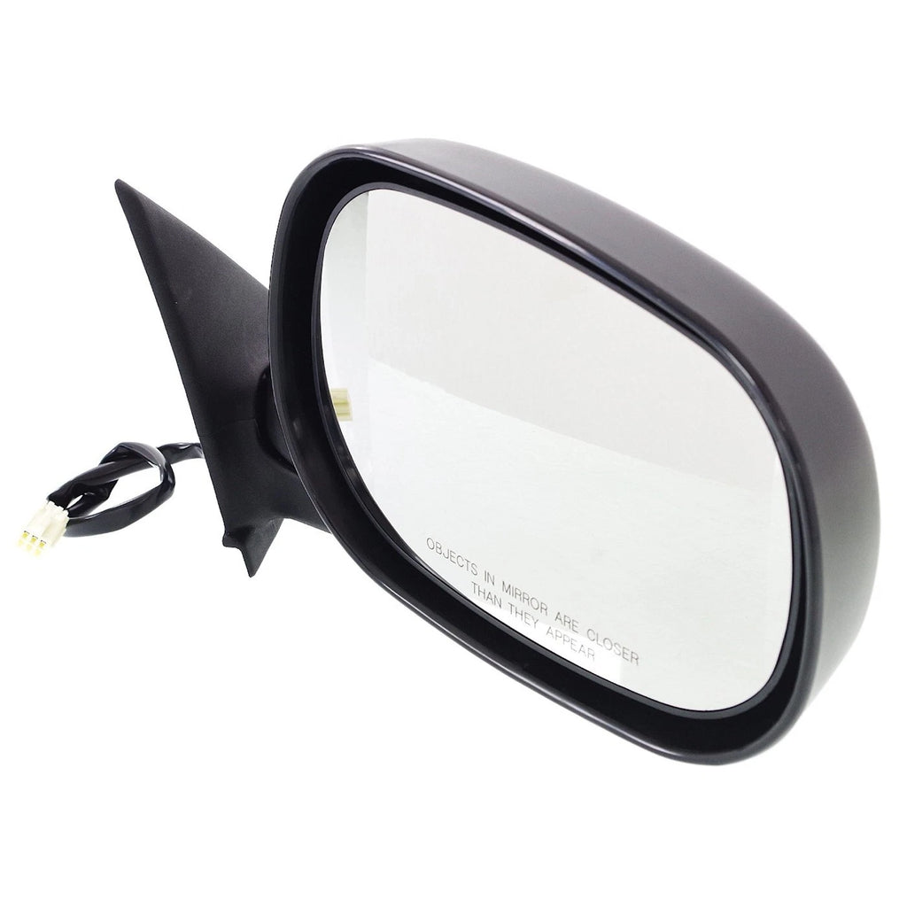 Set of 2 Power Mirrors for Dodge Dakota (1997–2000) Textured Black Manual Folding