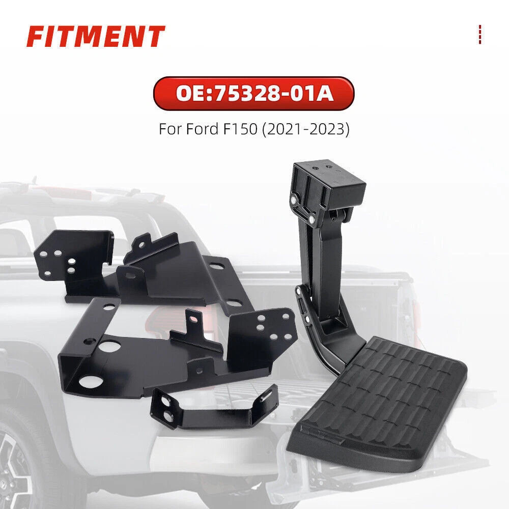 Replacement Rear Bumper Retractable Bed Step for Ford F-150 (2021–2023) 75328-01A