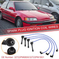 Set of 4 Spark Plug Wire Ignition Coil Cables No. 32722PM6B00 for Honda Civic CRX (1988)